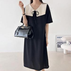 빅사이즈 506 엘레강스블랙롱원피스 DBSU403