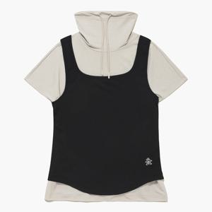 여성 냉감 레이어드 티셔츠 (슬리브리스 SET) 베이지(MQ322LTS73)