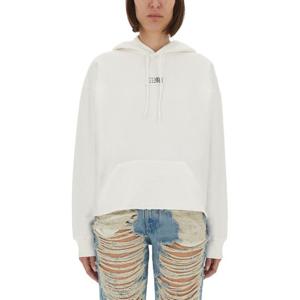 MM6메종마르지엘라 화이트 릴렉스 핏 후드티셔츠 S52GU0234 M25
