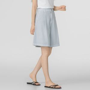 샵앤) 국내산 고퀄 여성 스판 데일리 면100 원턱 반바지 ATT-WPT-4696-소라