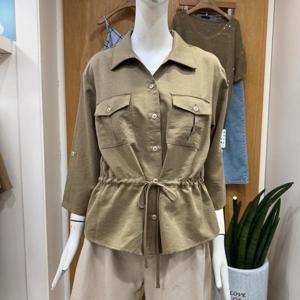 클리지 DP01 리본 스트링 셔츠 블라우스 CP6WBL03