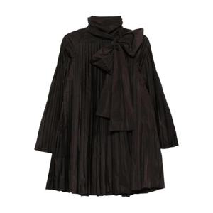 25 FW PAROSH 플리츠 보우 디테일 드레스 PIMPY25D726069 TP440790833