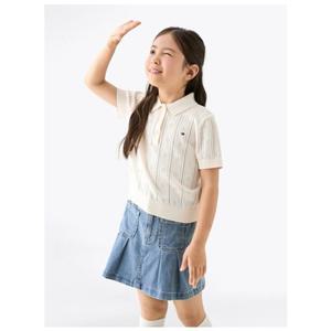 [타미힐피거칠드런2] 포인텔 반팔 폴로 스웨터 T42F6WWO370GT1 8세 16세