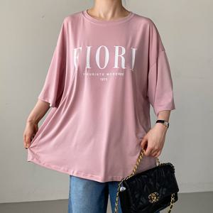 나야홍 / 빅사이즈 507 릴리스판반팔티셔츠 DBAU898