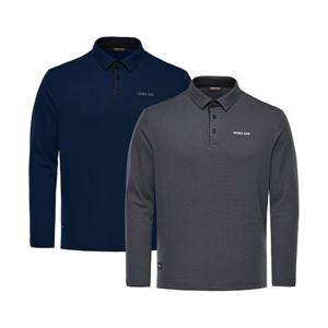 CH 웍스원 WW-TS004 긴팔 와플 카라티셔츠