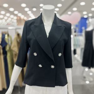 [아니베에프]A55WJK510 더블실버 버튼 숏기장 쟈켓_GN