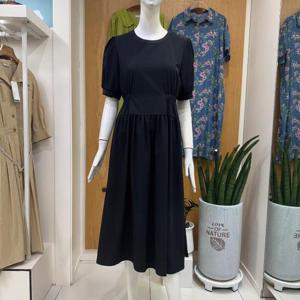 클리지 DP01 지퍼 셔링 조임 롱 원피스 CP6WOP04