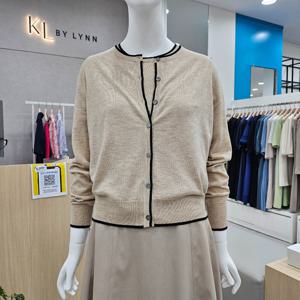 [KL]배색포인트기본핏가디건KKCDPI0100_IC