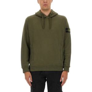 스톤아일랜드 올리브 그린 후드티셔츠 6100029 S0A20V0054