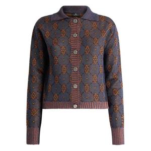 25 FW 에트로 폴로 넥 패턴 가디건 WRKP0006AV703 TP441292180