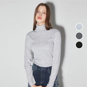 [버커루]여성 슬림핏 하이넥 긴팔 폴라 니트 B244KT510P