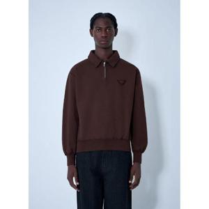 25 FW 프라다 남성 로고 모티프 맨투맨 pra0162002brn