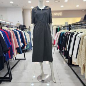 [조이너스]여성 정장 24신상 카라넥 롱  A라인 여름 브랜드 원피