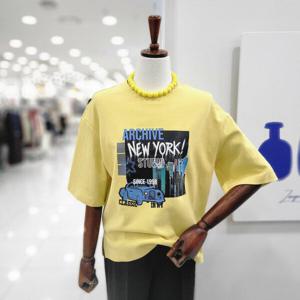 [비지트인뉴욕]라운드넥반크롭 반팔티셔츠 VB3ST70_US