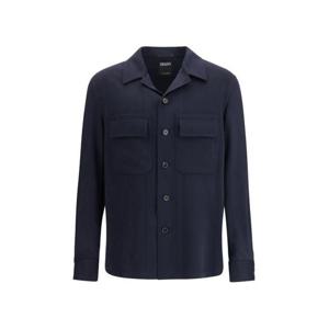 에르메네질도제냐 긴팔 셔츠 E8V46SOT6B 923 BLUE