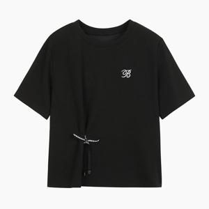 [베네통]리본 키링 자수 티셔츠 (BATS97541)