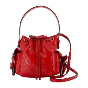 아크네스튜디오 레드 가죽 멀티포켓 미니 크로스바디 백 A10467