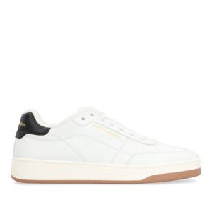 생로랑 화이트 블랙 힐 탭 SL61 로우탑 스니커즈 81947600NI0 9