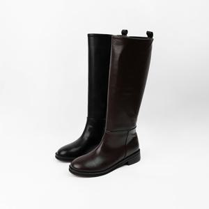 [신난다슈] 여성 롱부츠 3cm 여자 플랫 부츠 둥근코 발편한 통굽 낮은굽 데일리 LO256024