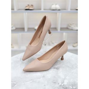 [블리아르]리키 소가죽 베이직 미들힐 펌프스 6cm BLMD70068_GN