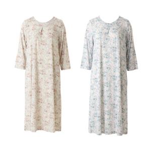 [비너스] 우아한 꽃나염 나일론 스판 이지웨어 원피스 2종세트 VEV3952L