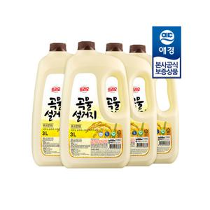 [트리오]트리오 곡물설거지 우리현미 주방세제 3L x4개