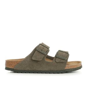 버켄스탁 아리조나 타임 스웨이드 가죽 슬라이드 샌들 1025720