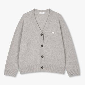 톰보이  9175451982 T로고 브이넥 가디건