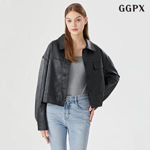 GGPX 페이크 포켓 레더 자켓 (GOCJK005D)