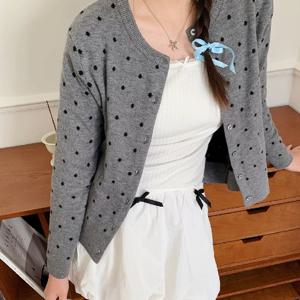 도로시 도트 니트 가디건 2컬러 HI-5235