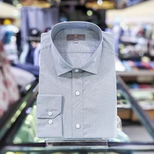 [카운테스마라] 슬림핏 미니체크 남방 긴팔 와이셔츠 (CDH1C13003E0)