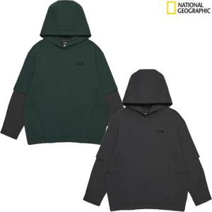 [내셔널지오그래픽키즈] 어드벤처 레이어드 후드 티셔츠 K253UHD210