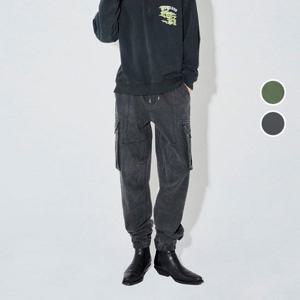 [버커루]남성 스웨이드 스판 카고 밴딩 조거 팬츠 B244PT340P