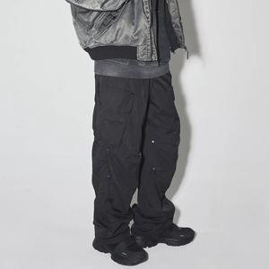 [버커루]남녀공용 플리스 안감 스트링 밴딩 카고 팬츠 B244PT360P