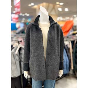 [트리아나]니트 하이넥 캐시미어 울 하프코트 TH4HA05