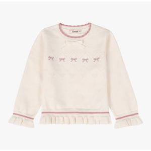 [치크(키즈)]리본자수 풀오버 CKKA25W1G