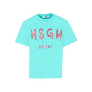 키즈 엠에스지엠 폴로 셔츠 F5MSJUTH007 MS037 Clear Blue