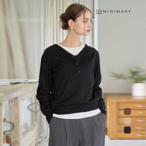 [미니마리][미니마리] 브이래글런니트 (MMA3TS14)