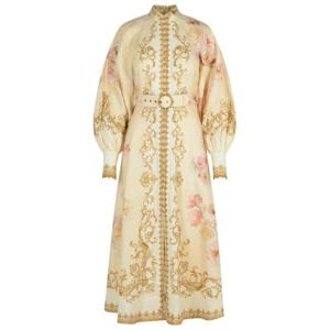 짐머만 미디 원피스 5168DF251CREAM PEONY Cream