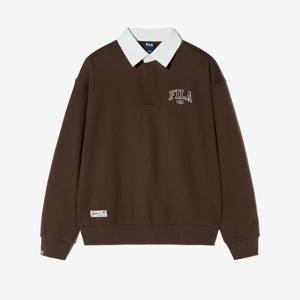 [휠라] TAG가 79,000원 한소희 착용 초코 럭비 맨투맨 (FS2POH1102U_BRN)