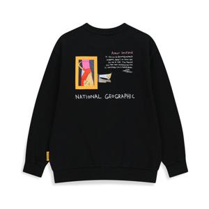 [전이수 콜라보] K254USW960 그래픽 맨투맨 CARBON BLACK