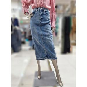 제시뉴욕 세이브존04 옆 절개 데님 롱스커트 AEW5NSDS2920DS