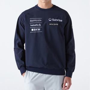 [데상트]데상트 스위스 스키 기모 우븐 맨투맨 SP323SWH91NVY0