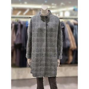 [트리아나]MARIO소고 차이나넥 체크코트TE4HA03