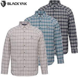 블랙야크 남성 간절기 아웃도어 등산 긴팔 이너 베이직 체크 셔츠1 1BYYSFU001