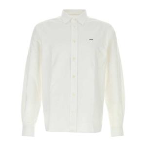 프라다 로고 자수 포인트 칼라 옥스포드 셔츠 UCN611SWMO1833 F