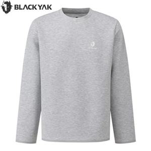 블랙야크 남여공용 오버핏 긴팔티셔츠 트레일러닝 유니 로고 맨투맨3 1BYSSFU909MG