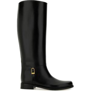 생로랑 스무스 골드 버클 니하이 부츠 840698 AAEHR1000