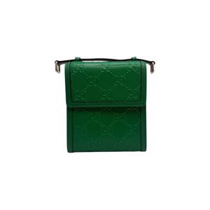 (명품) 구찌 GG 엠보스드 메신저 그린 625782