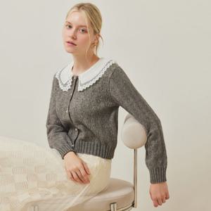 FOCUS  빅 레이스 카라 스카시 가디건 PBVFF5F1KC4651